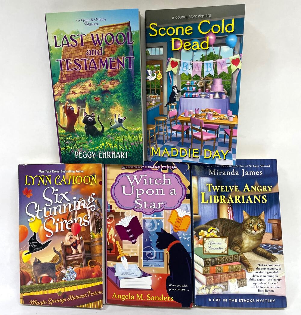 Lot of 5, Gently-Read Cozy Mysteries Mystery books - Misc Themes & Authors